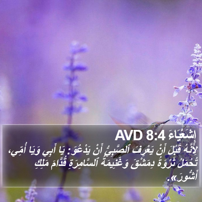 إِشَعْيَاءَ 8:4 AVD Bible Study