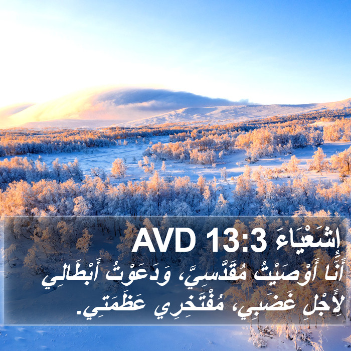 إِشَعْيَاءَ 13:3 AVD Bible Study