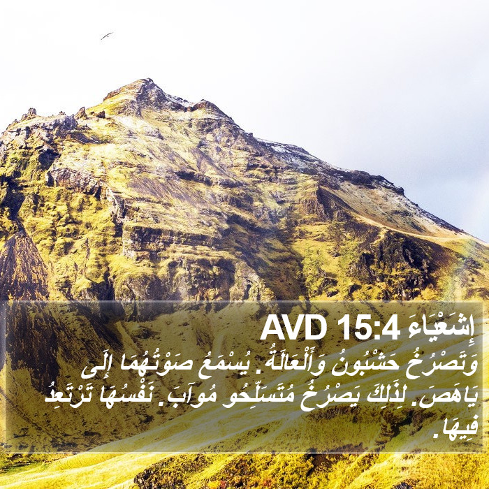 إِشَعْيَاءَ 15:4 AVD Bible Study