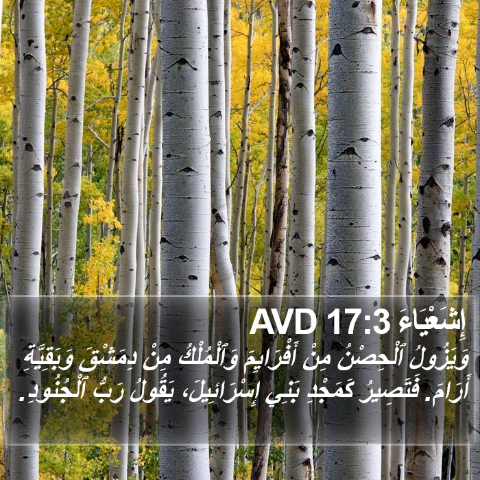 إِشَعْيَاءَ 17:3 AVD Bible Study