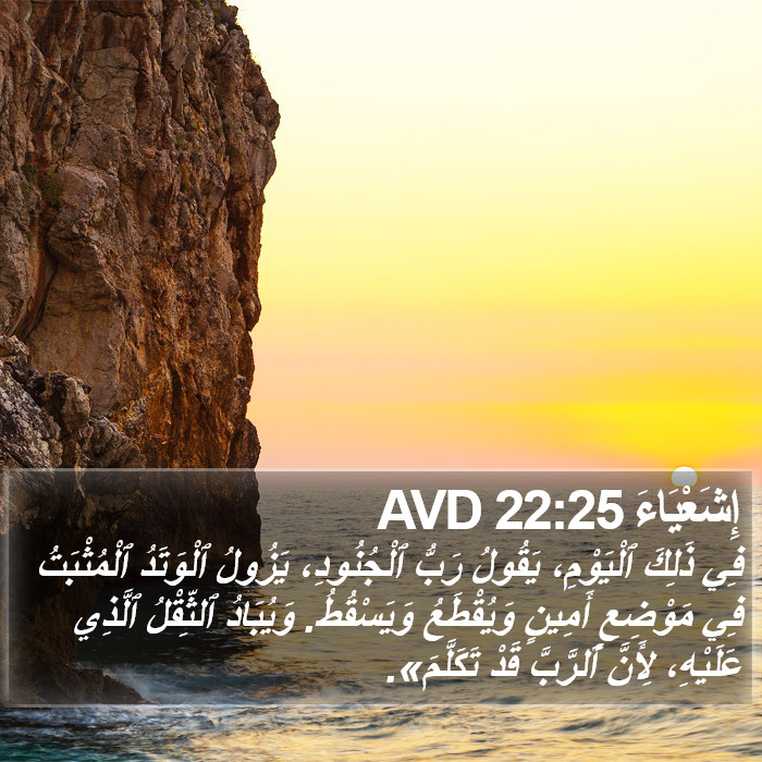 إِشَعْيَاءَ 22:25 AVD Bible Study