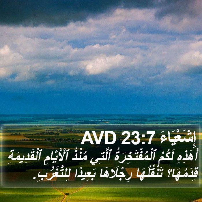 إِشَعْيَاءَ 23:7 AVD Bible Study