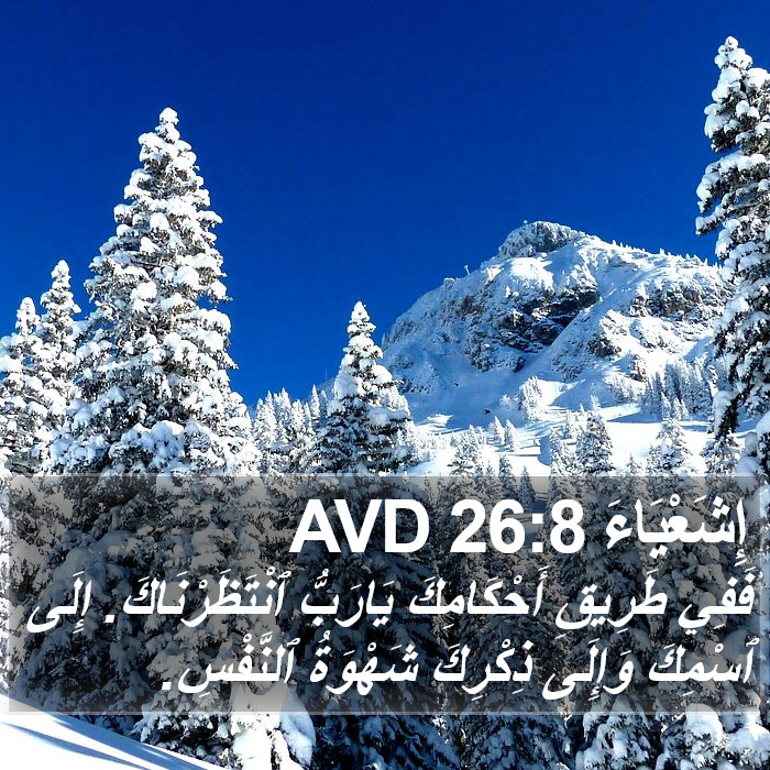 إِشَعْيَاءَ 26:8 AVD Bible Study