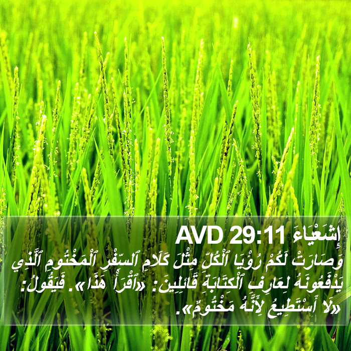 إِشَعْيَاءَ 29:11 AVD Bible Study