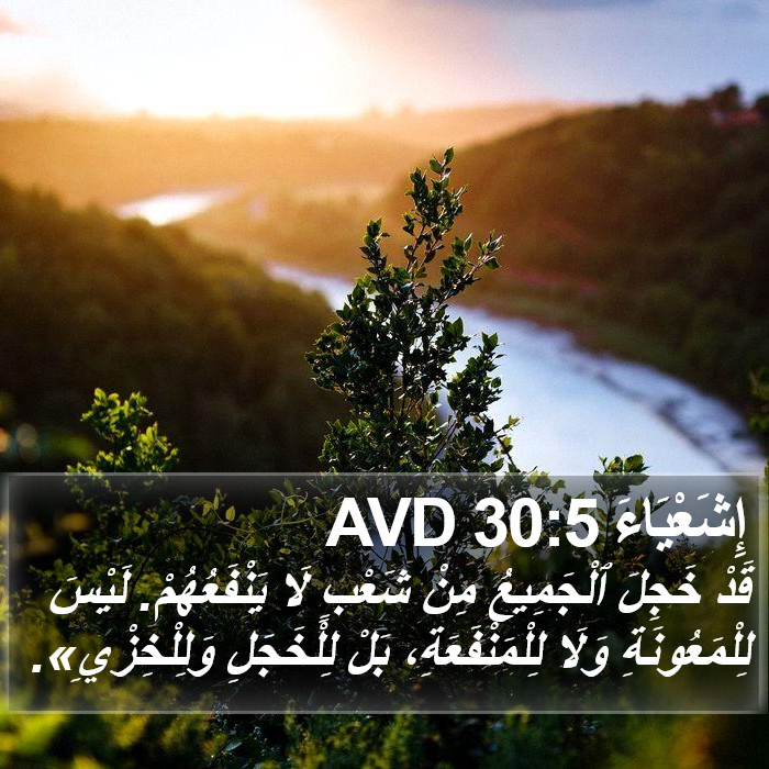 إِشَعْيَاءَ 30:5 AVD Bible Study