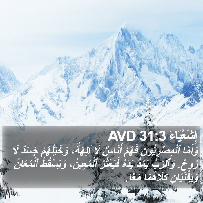 إِشَعْيَاءَ 31:3 AVD Bible Study