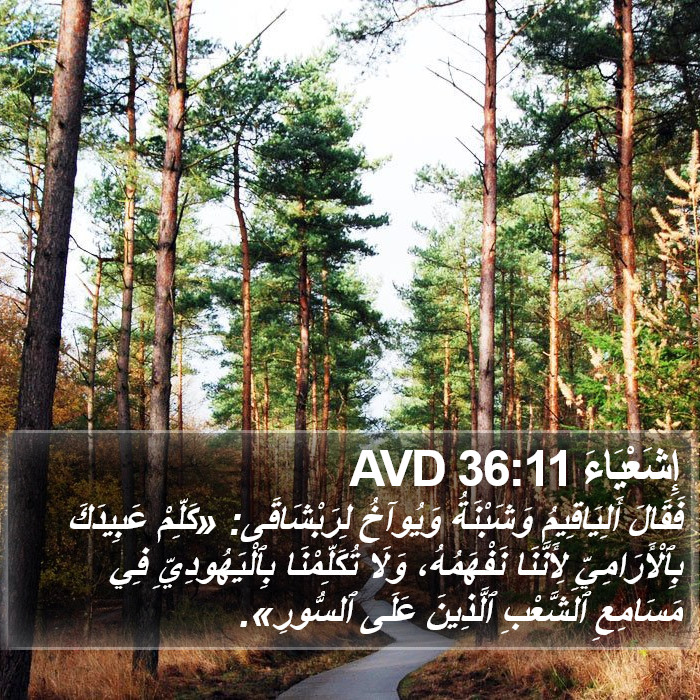 إِشَعْيَاءَ 36:11 AVD Bible Study