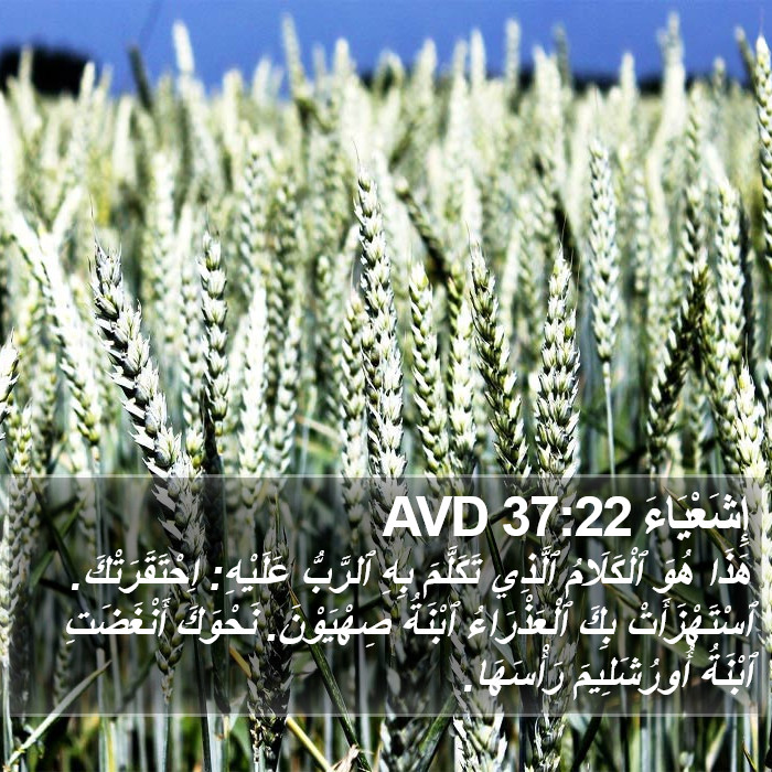 إِشَعْيَاءَ 37:22 AVD Bible Study