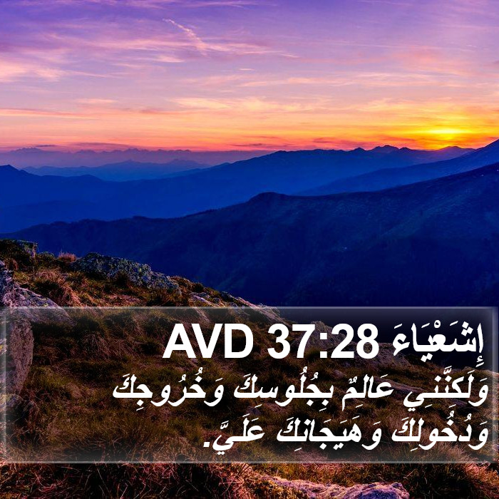 إِشَعْيَاءَ 37:28 AVD Bible Study