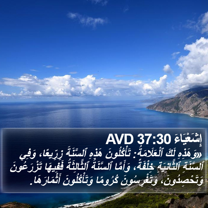 إِشَعْيَاءَ 37:30 AVD Bible Study