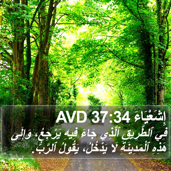 إِشَعْيَاءَ 37:34 AVD Bible Study