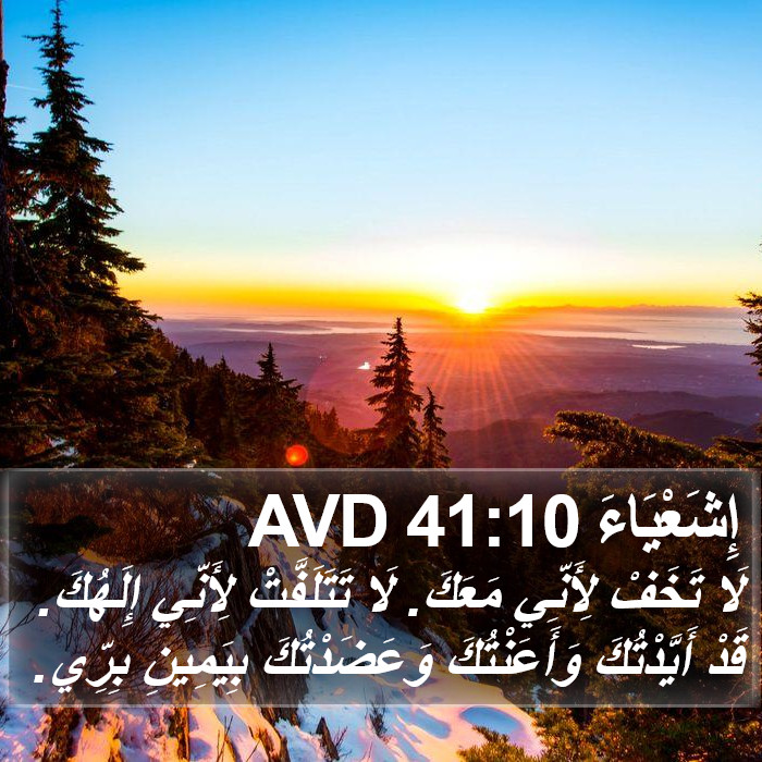 إِشَعْيَاءَ 41:10 AVD Bible Study