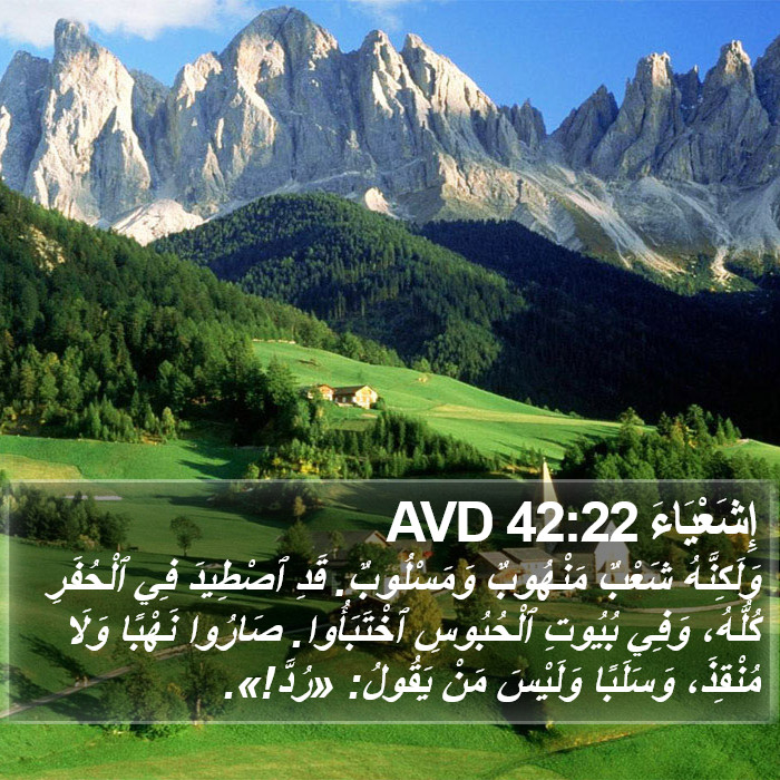 إِشَعْيَاءَ 42:22 AVD Bible Study