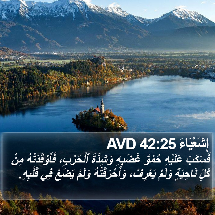 إِشَعْيَاءَ 42:25 AVD Bible Study