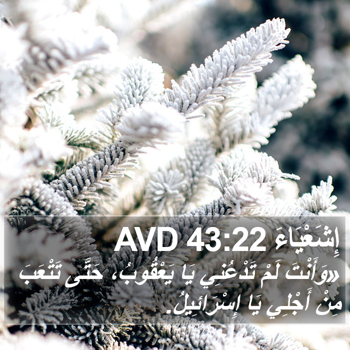 إِشَعْيَاءَ 43:22 AVD Bible Study