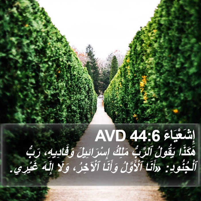 إِشَعْيَاءَ 44:6 AVD Bible Study