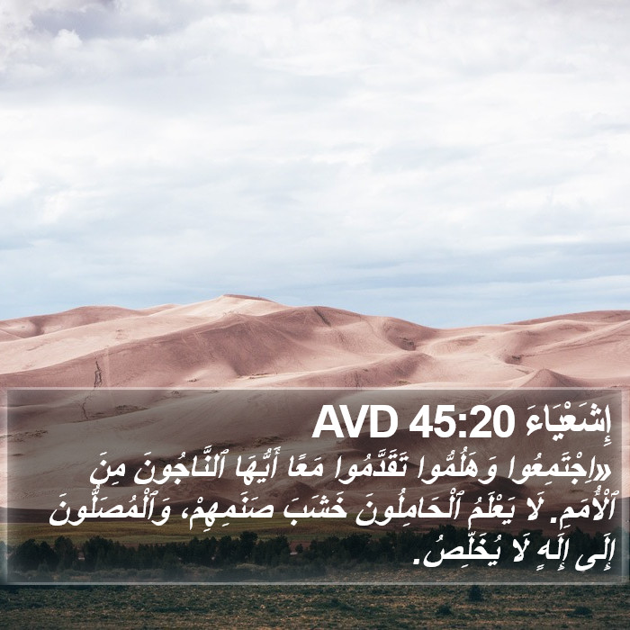 إِشَعْيَاءَ 45:20 AVD Bible Study