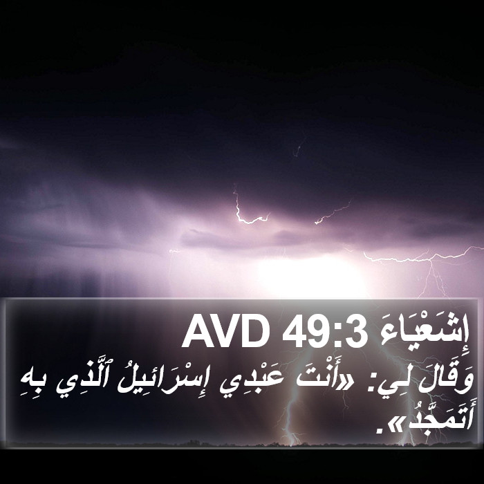 إِشَعْيَاءَ 49:3 AVD Bible Study