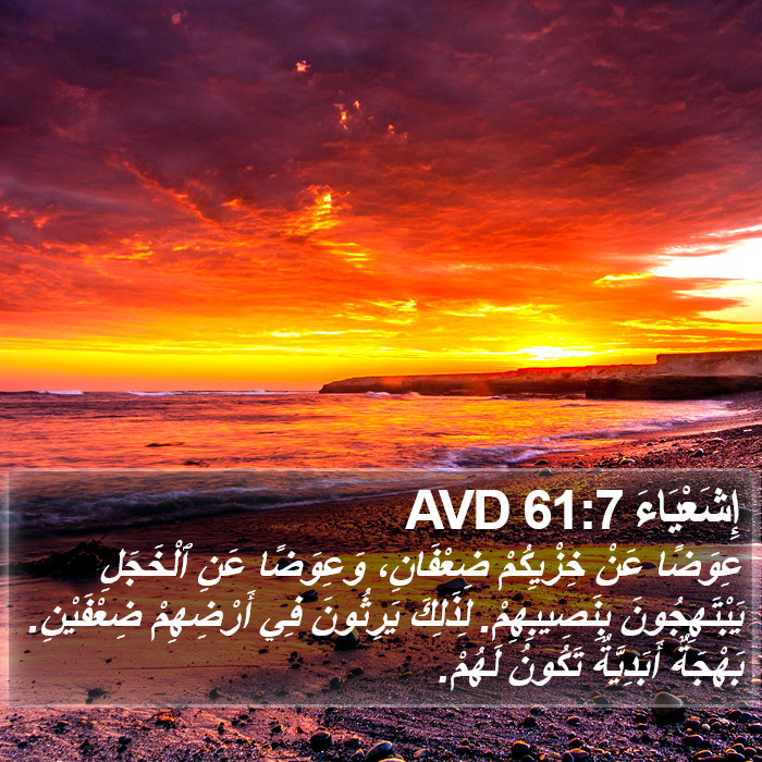 إِشَعْيَاءَ 61:7 AVD Bible Study