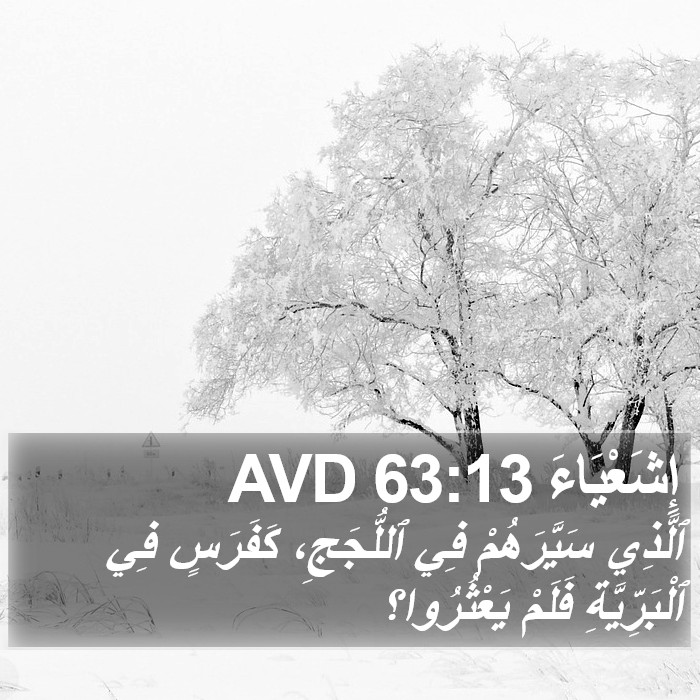 إِشَعْيَاءَ 63:13 AVD Bible Study