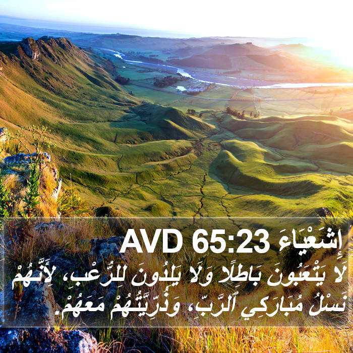 إِشَعْيَاءَ 65:23 AVD Bible Study