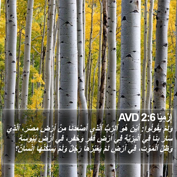 إِرْمِيَا 2:6 AVD Bible Study