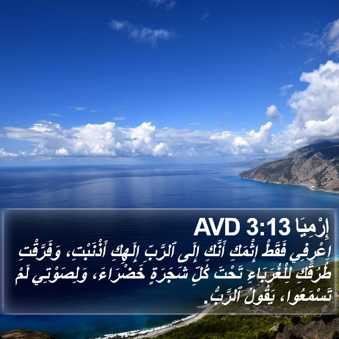إِرْمِيَا 3:13 AVD Bible Study