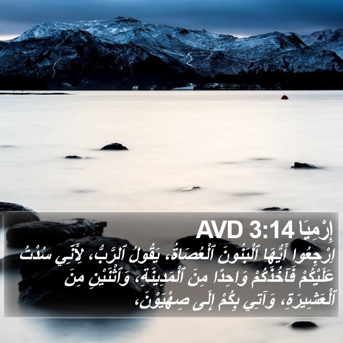 إِرْمِيَا 3:14 AVD Bible Study