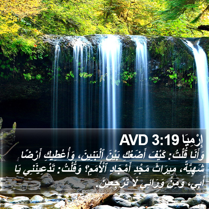 إِرْمِيَا 3:19 AVD Bible Study