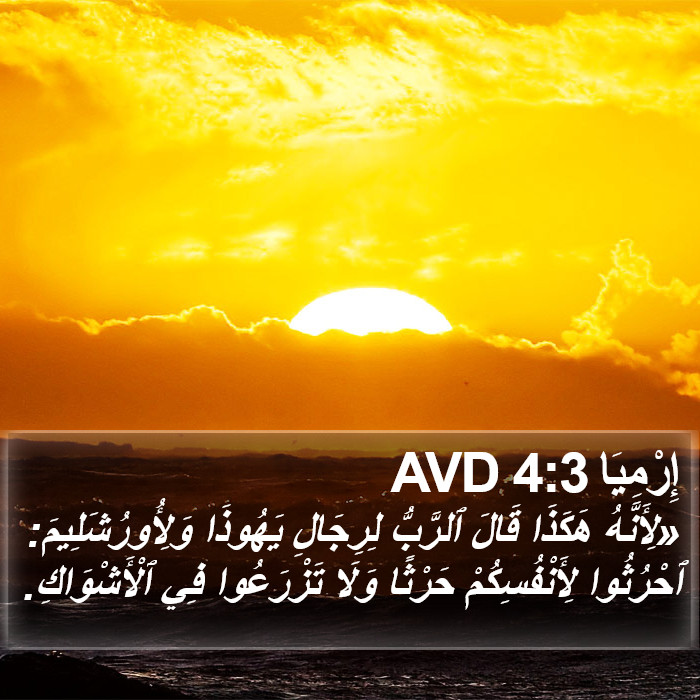 إِرْمِيَا 4:3 AVD Bible Study