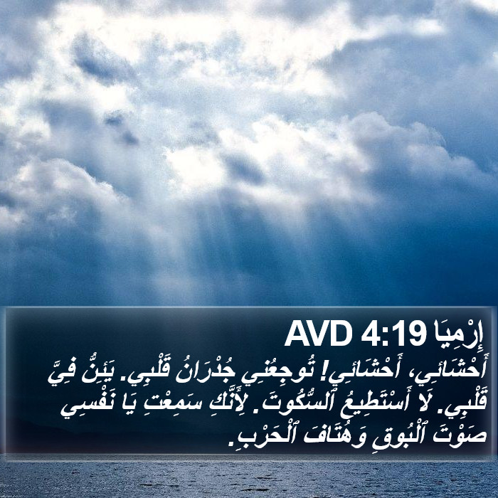 إِرْمِيَا 4:19 AVD Bible Study