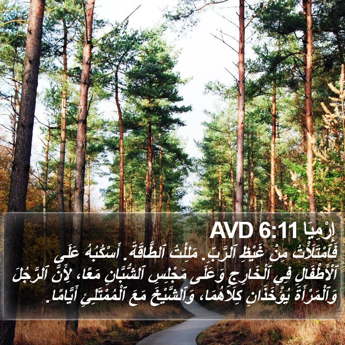 إِرْمِيَا 6:11 AVD Bible Study