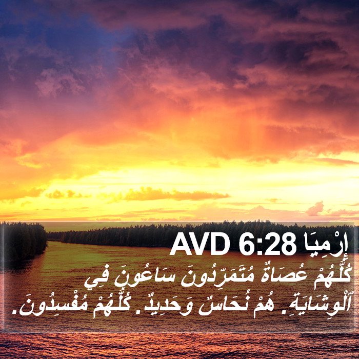 إِرْمِيَا 6:28 AVD Bible Study