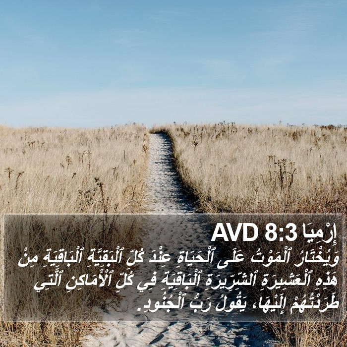 إِرْمِيَا 8:3 AVD Bible Study