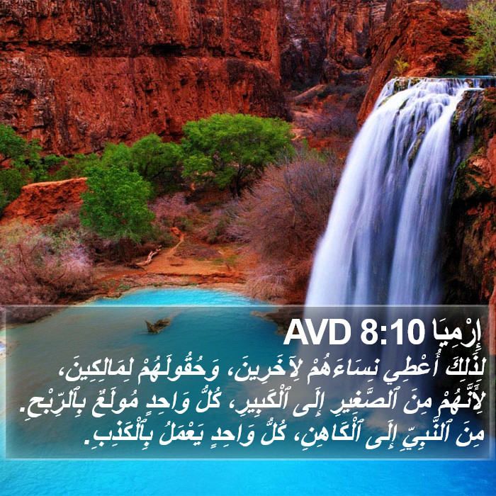إِرْمِيَا 8:10 AVD Bible Study