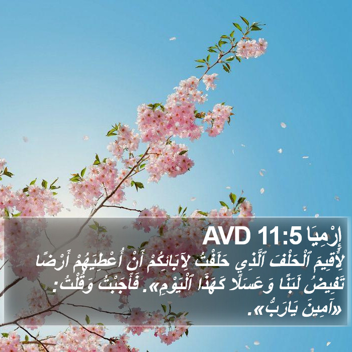 إِرْمِيَا 11:5 AVD Bible Study