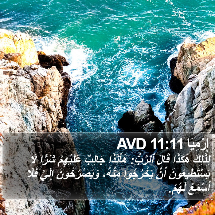 إِرْمِيَا 11:11 AVD Bible Study
