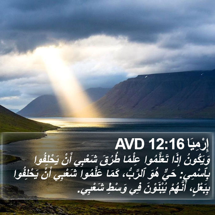 إِرْمِيَا 12:16 AVD Bible Study