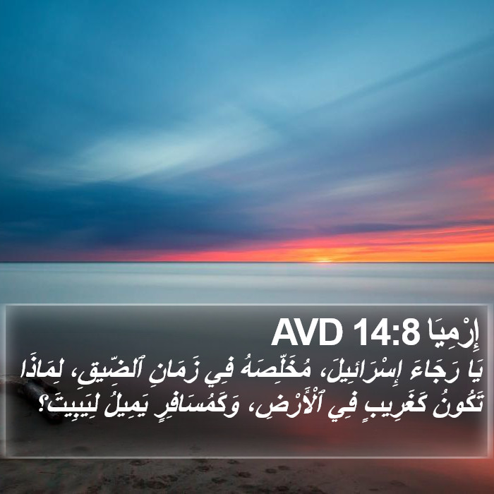 إِرْمِيَا 14:8 AVD Bible Study