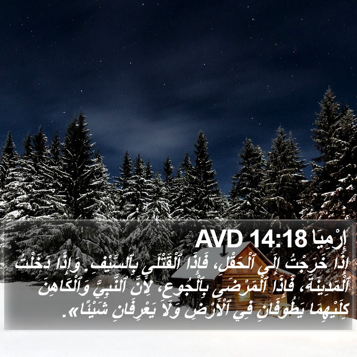 إِرْمِيَا 14:18 AVD Bible Study