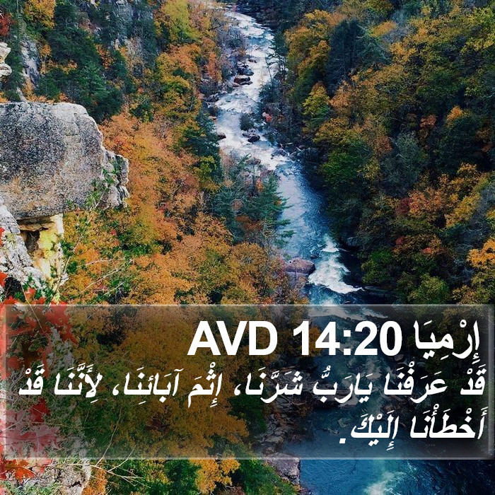 إِرْمِيَا 14:20 AVD Bible Study