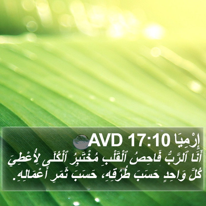 إِرْمِيَا 17:10 AVD Bible Study