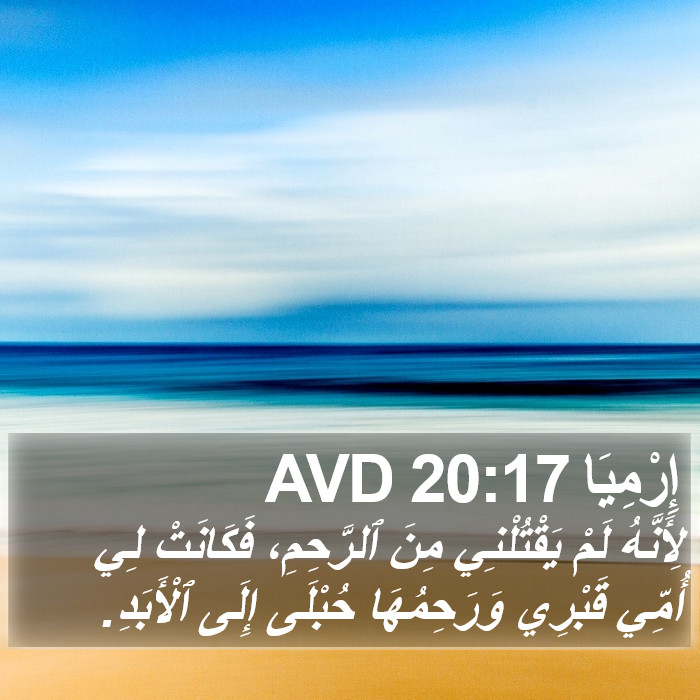 إِرْمِيَا 20:17 AVD Bible Study