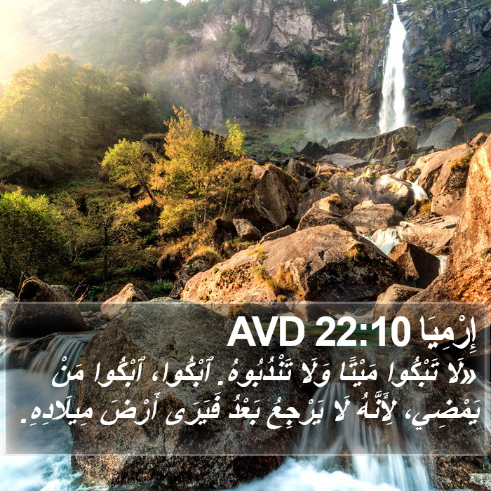 إِرْمِيَا 22:10 AVD Bible Study