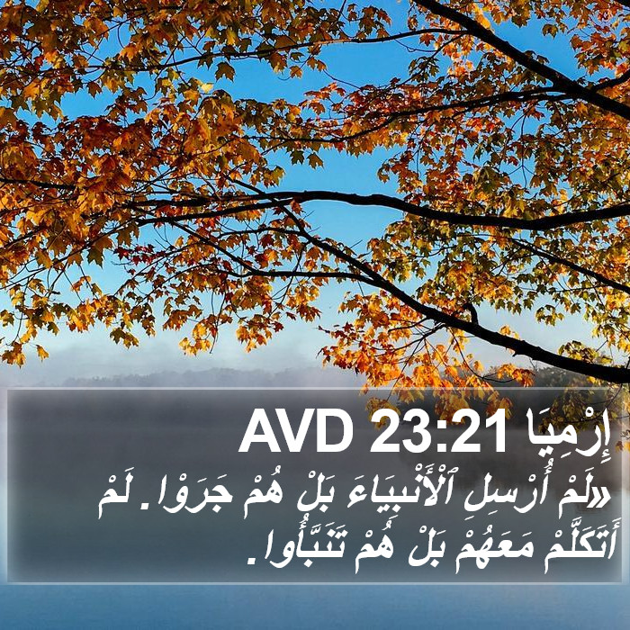 إِرْمِيَا 23:21 AVD Bible Study