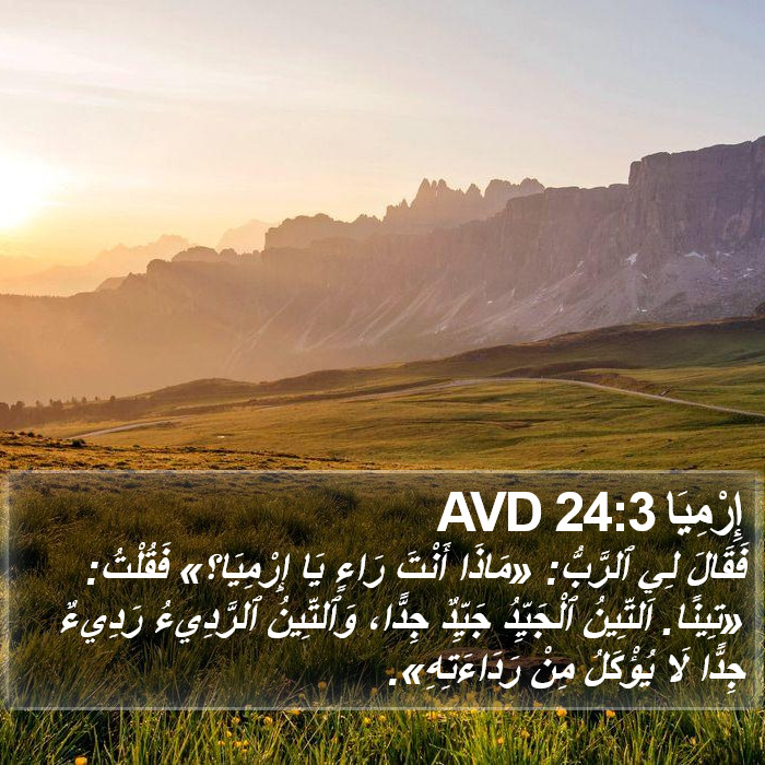 إِرْمِيَا 24:3 AVD Bible Study
