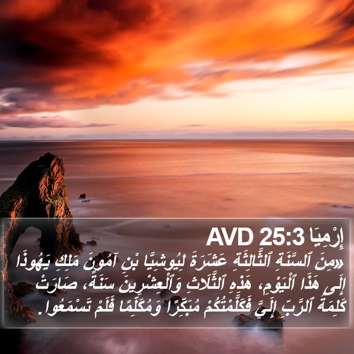 إِرْمِيَا 25:3 AVD Bible Study