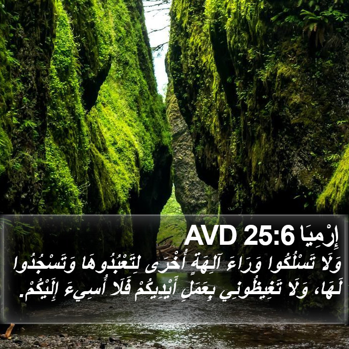 إِرْمِيَا 25:6 AVD Bible Study
