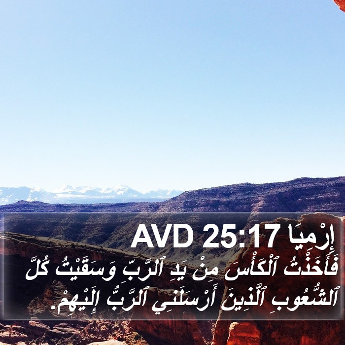 إِرْمِيَا 25:17 AVD Bible Study