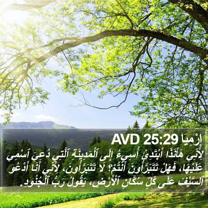 إِرْمِيَا 25:29 AVD Bible Study